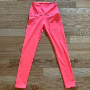 NWOT UV 50+ Neon Coral Leggings
